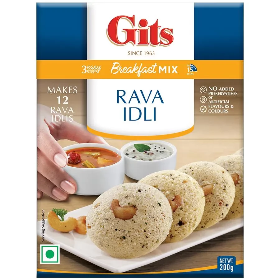 Gits Rava Idli Breakfast Mix, 200 g Carton-1.webp